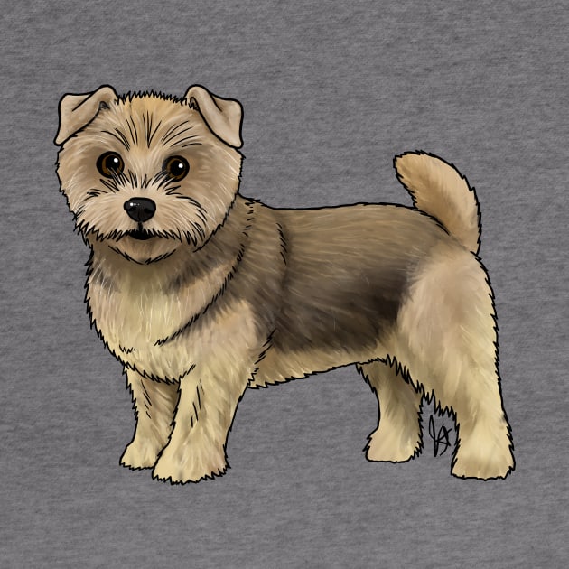 Dog - Norfolk Terrier - Grizzle by Jen's Dogs Custom Gifts and Designs